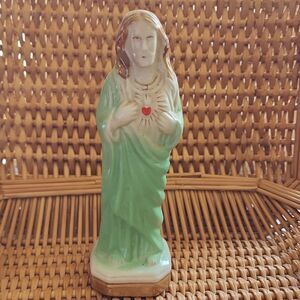 Vintage Sacred Heart  of Jesus Figurine